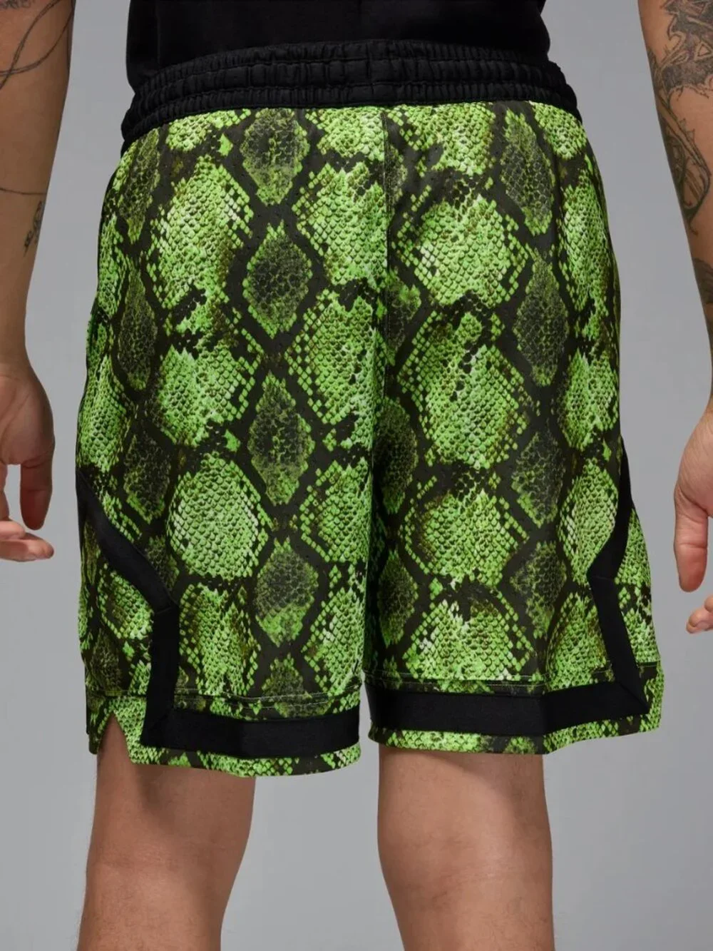 Jordan Sport Men's Dri-FIT Mesh Diamond Shorts Electric Green HF9907-358, Size M